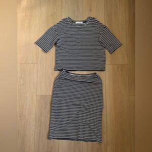 Sonnet James Striped Navy and White ‘A play dress’ set size M